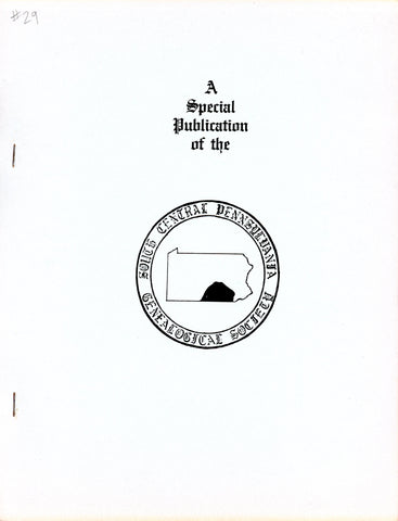 An Alphabetical Listing of Heads of Households Included in the 1800 Federal Census of Cumberland County, PA