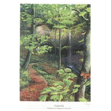 Tauferhole, Anabaptist Cave, Wappenswil, Switzerland, Art Print - Greg Yoder