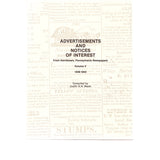 Advertisements and Notices of Interest From Norristown, Pennsylvania, Newspapers, Montgomery Co., Pennsylvania: Vol. V, 1839-1843 - compiled by Judith A. H. Meier