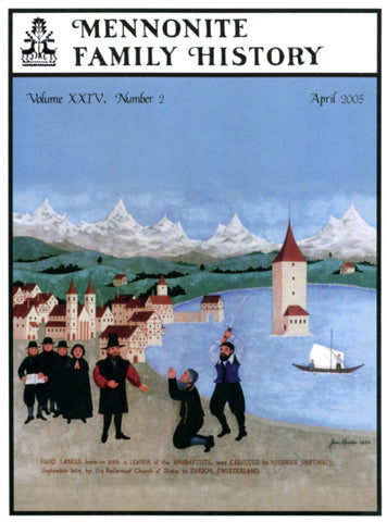 Mennonite Family History April 2005 - Masthof Press