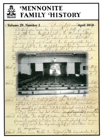 Mennonite Family History April 2010 - Masthof Press