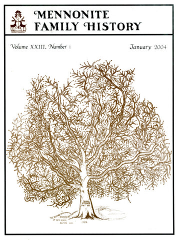 Mennonite Family History January 2004 - Masthof Press