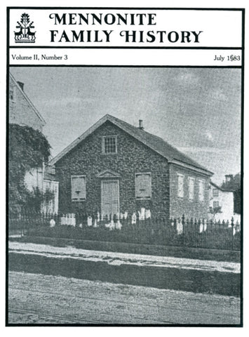 Mennonite Family History July 1983 - Masthof Press