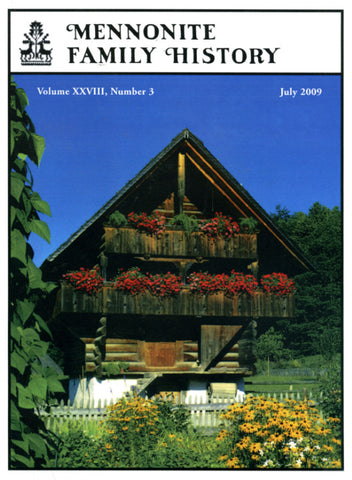 Mennonite Family History July 2009 - Masthof Press