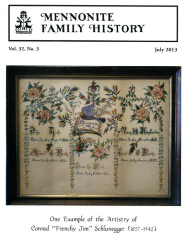 Mennonite Family History July 2013 - Masthof Press