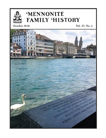 Mennonite Family History October 2018
