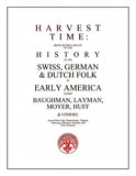 Book cover of 'Harvest Time' with text and a red logo on a white background