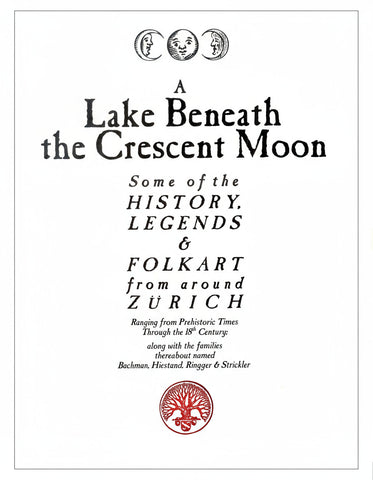 Book cover of 'A Lake Beneath the Crescent Moon' with text and logos on a white background
