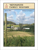 Mennonite Family History January 2024