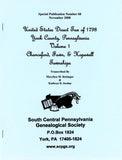 United States Direct Tax of 1798 for York Co., PA – Volume 1: Chanceford, Fawn, and Hopewell Townships