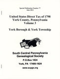United States Direct Tax of 1798 for York Co., PA – Volume 3: York Borough and York Township