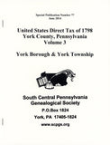 United States Direct Tax of 1798 for York Co., PA – Volume 3: York Borough and York Township