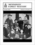 Mennonite Family History October 2023