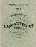 Index to the "1864 Bridgen's Atlas of Lancaster Co., Pennsylvania"