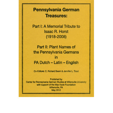 Pennsylvania German Treasures - edited by C. Richard Beam and Jennifer L. Trout