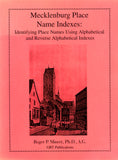 Mecklenburg Place Name Indexes: Identifying Place Names Using Alphabetical and Reverse Alphabetical Indexes