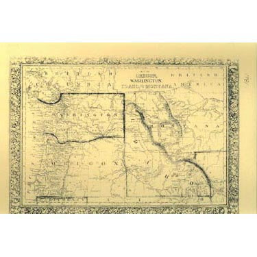 Oregon/Washington/Idaho, 1861 - Masthof Bookstore