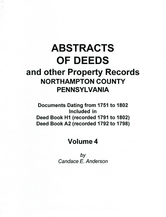 Abstracts of Deeds and Other Property Records, Northampton Co