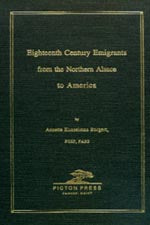 Eighteenth Century Emigrants from the Northern Alsace to America - Annette K. Burgert