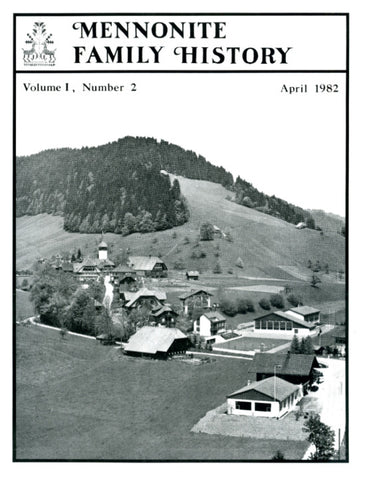 Mennonite Family History April 1982 - Masthof Press
