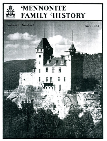Mennonite Family History April 1984 - Masthof Press