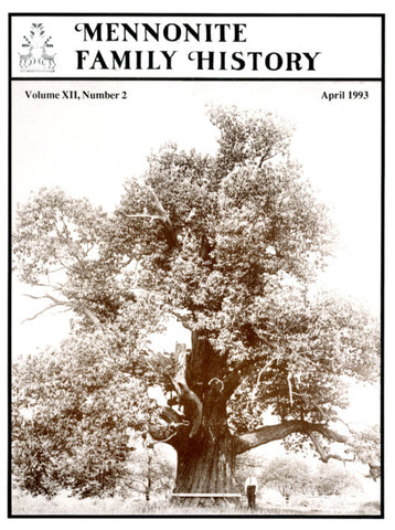 Mennonite Family History April 1993 - Masthof Press
