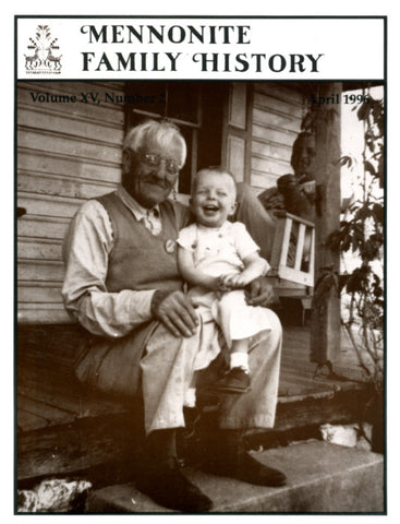Mennonite Family History April 1996 - Masthof Press