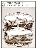 Mennonite Family History April 1998 - Masthof Press