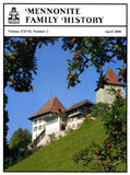 Mennonite Family History April 2008 - Masthof Press