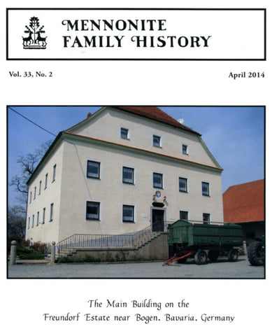Mennonite Family History April 2014 - Masthof Press