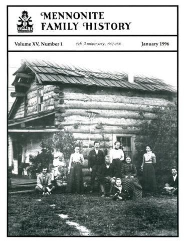 Mennonite Family History January 1996 - Masthof Press