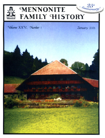 Mennonite Family History January 2006 - Masthof Press