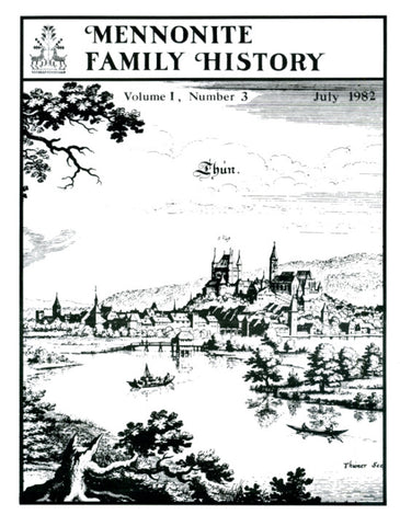 Mennonite Family History July 1982 - Masthof Press