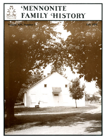 Mennonite Family History July 1995 - Masthof Press