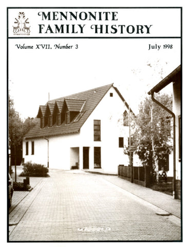 Mennonite Family History July 1998 - Masthof Press