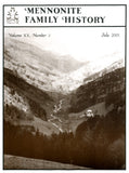 Mennonite Family History July 2001 - Masthof Press