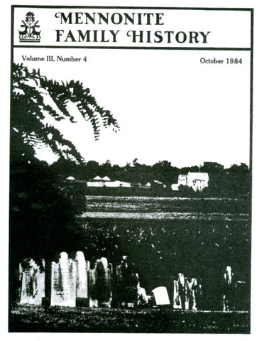 Mennonite Family History October 1984 - Masthof Press