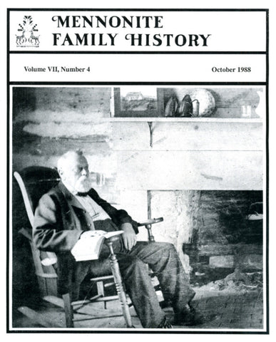 Mennonite Family History October 1988 - Masthof Press