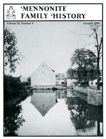 Mennonite Family History October 1990 - Masthof Press