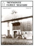Mennonite Family History October 1992 - Masthof Press