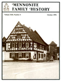Mennonite Family History October 1994 - Masthof Press