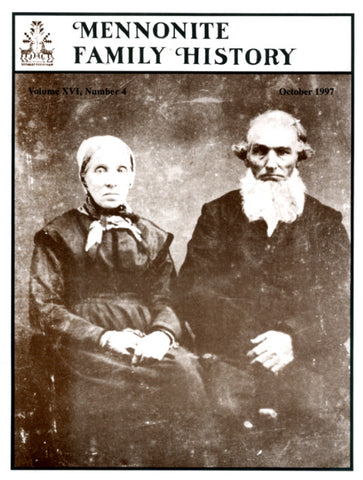 Mennonite Family History October 1997 - Masthof Press