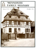 Mennonite Family History October 1998 - Masthof Press