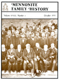 Mennonite Family History October 1999 - Masthof Press