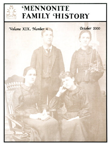 Mennonite Family History October 2000 - Masthof Press