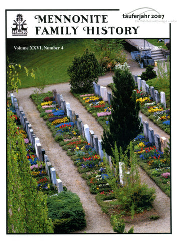Mennonite Family History October 2007 - Masthof Press