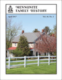 Mennonite Family History April 2017