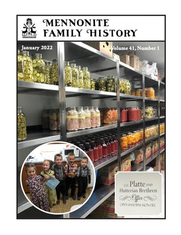 Mennonite Family History January 2022