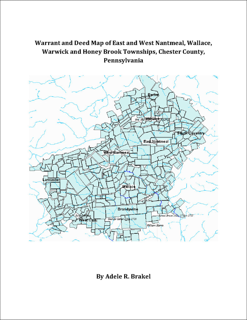 Warrant and Deed Map of East and West Nantmeal, Wallace, Warwick and