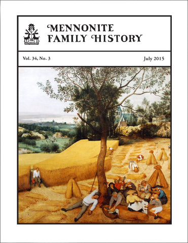 Mennonite Family History July 2015